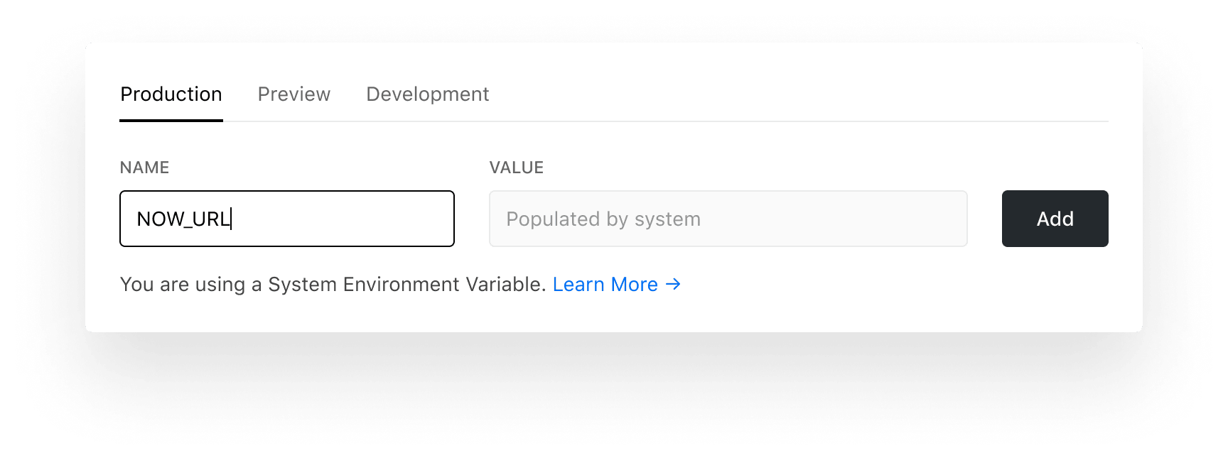 Configuring a System Environment Variable.