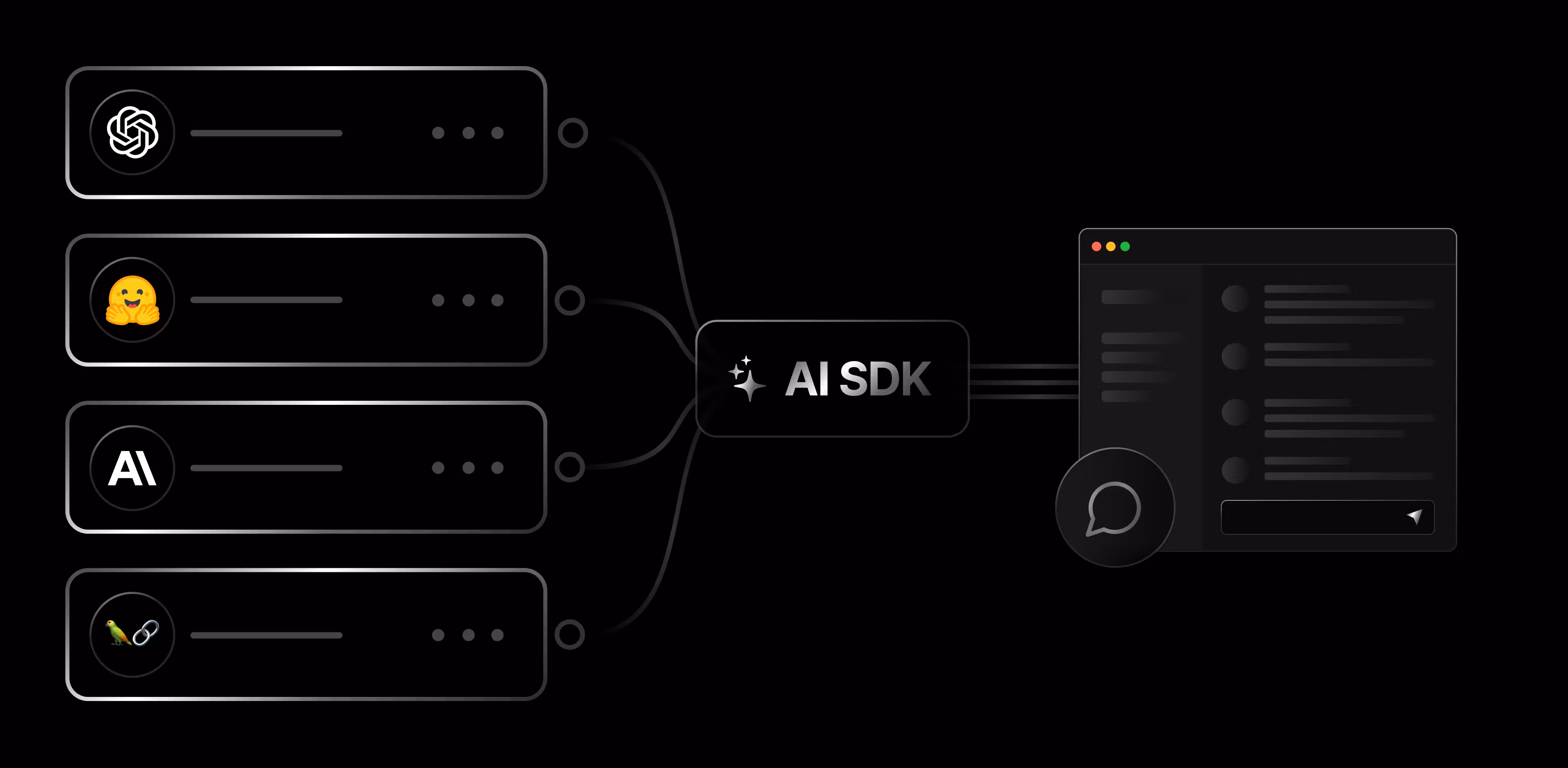 Vercel's AI SDK offers an interoperable, streaming-enabled, edge-ready software development kit for AI apps built with JavaScript.