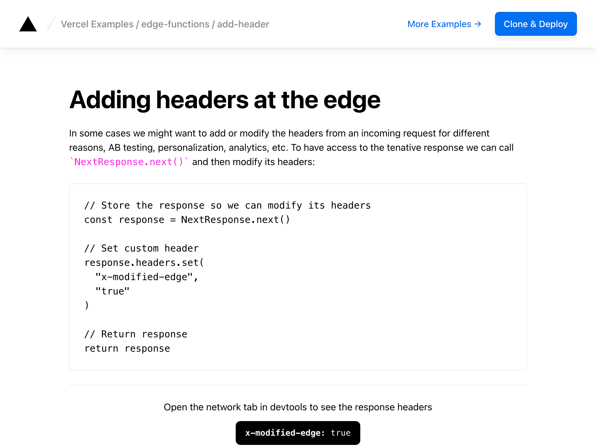 Adding Response Headers in Edge Middleware thumbnail