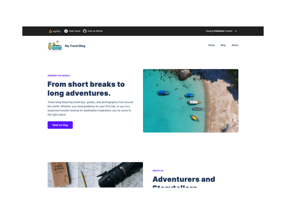 Blog with Agility CMS and Next.js thumbnail