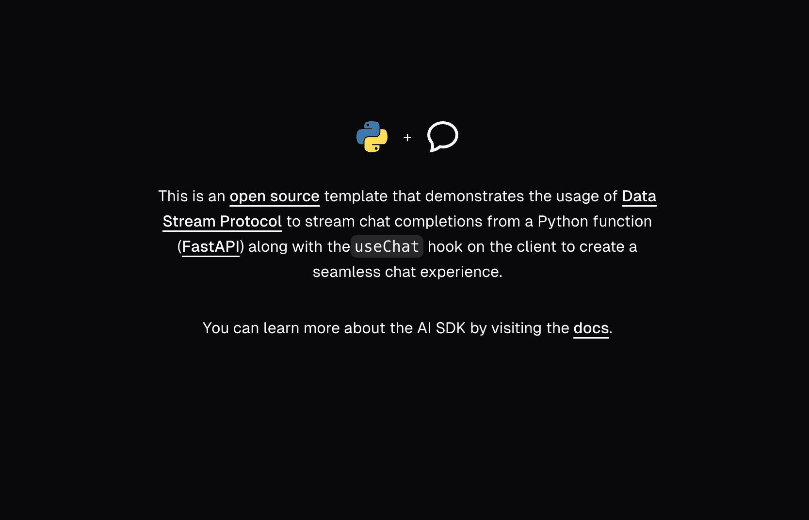 Next.js FastAPI Starter thumbnail