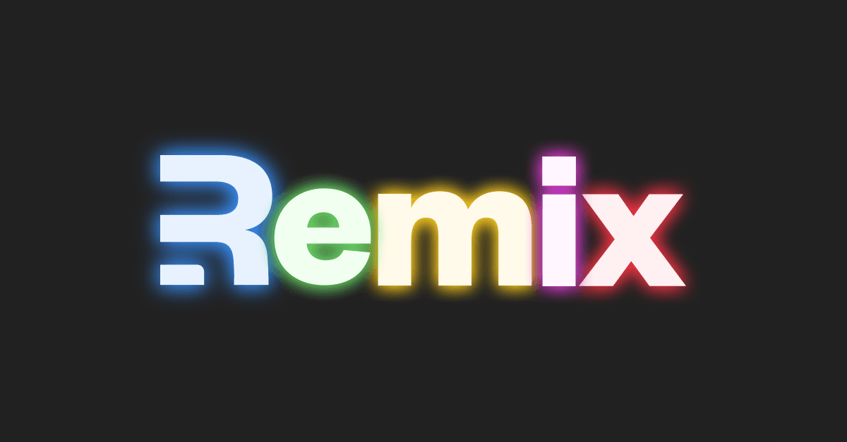 A new Remix app — the result of running `npx create-remix`.