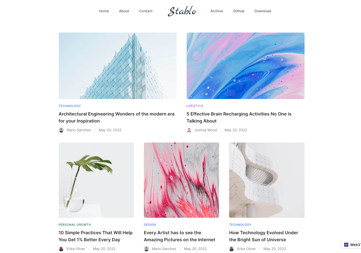 Stablo – Minimal Blog Template thumbnail